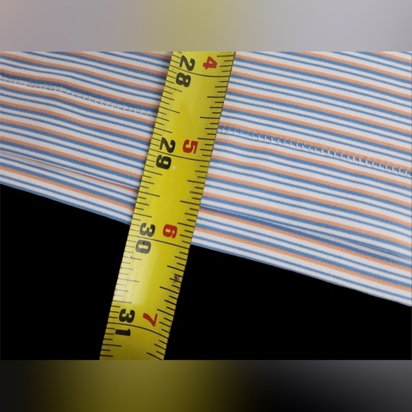 Peter Millar Alto Performance Jersey Polo White/Fountain Blue Large NWT - Picture 7 of 9